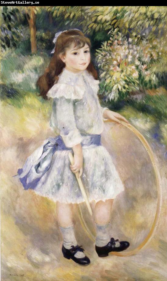 Pierre Renoir Girl with a Hoop